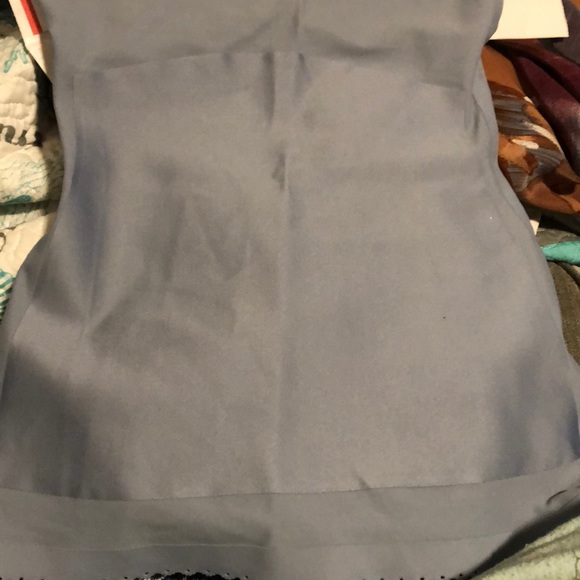 NWOT Lace Body-con Short blueish gray Tank Top - Picture 7 of 8